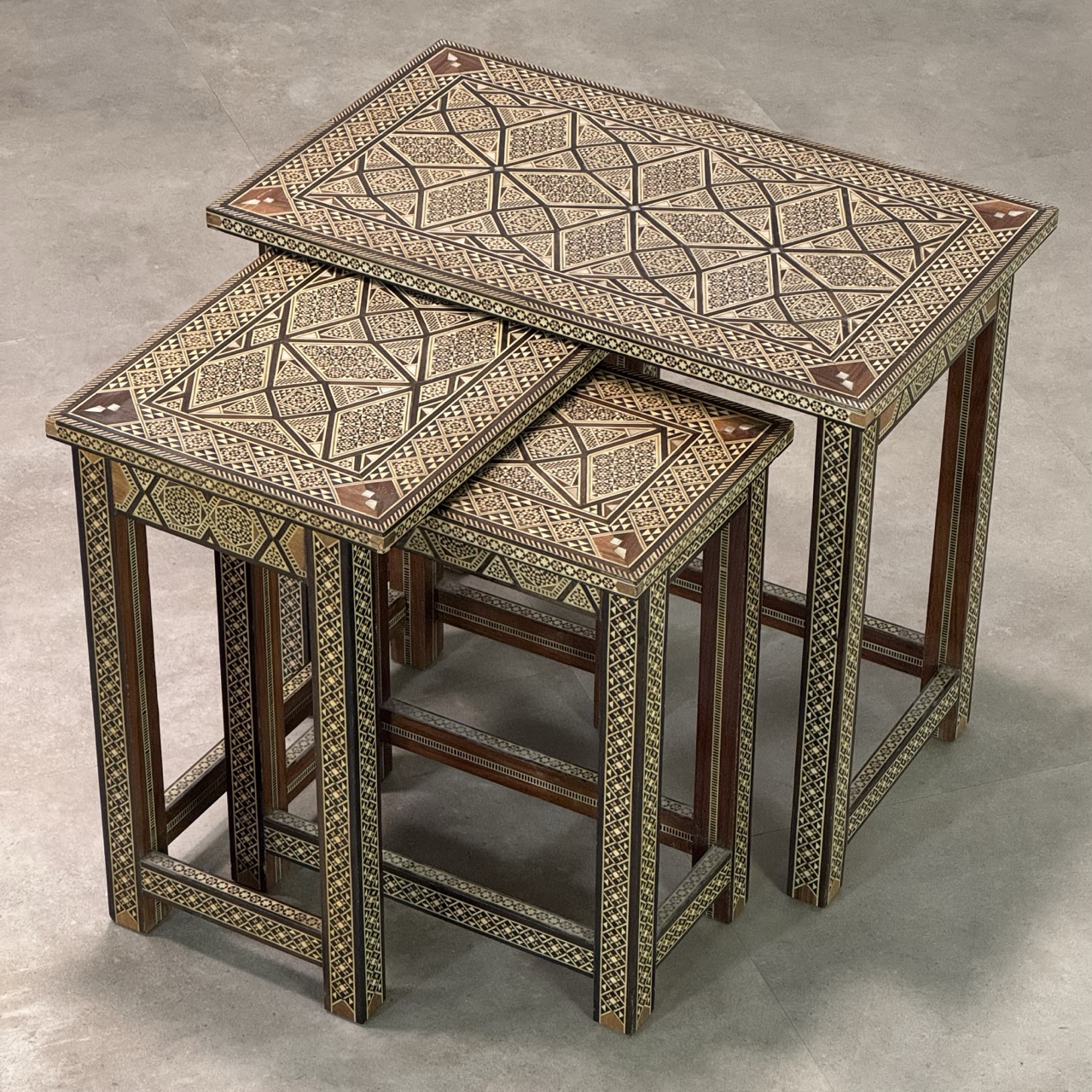 Vintage Nesting Tables Damascus